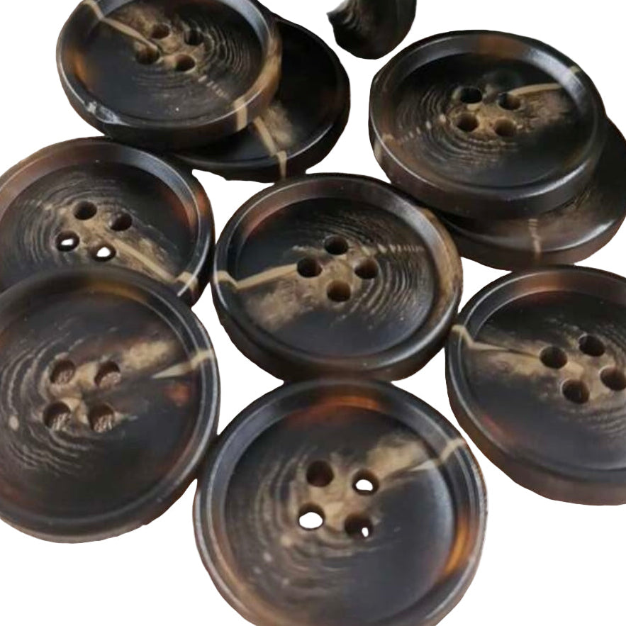 Set of coffee and cream buttons  on a white background